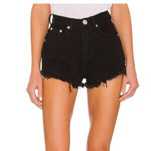 Black Lori Denim Shorts - superdown